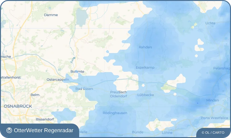 Wetter-Widget-Vorschau mit Vorhersagedaten für Destel