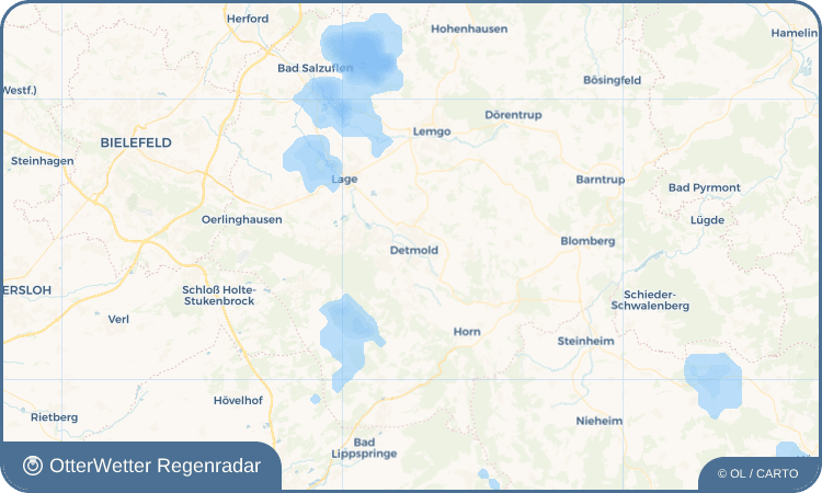 OtterWetter Regenradar-Widget Detmold
