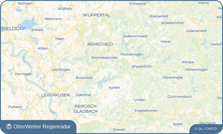 Wetter-Widget-Vorschau mit Vorhersagedaten für Dhünn