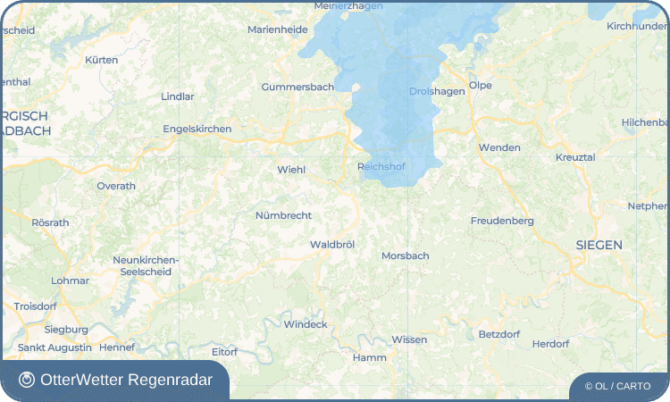 OtterWetter Regenradar-Widget Dickhausen
