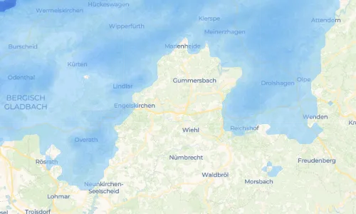 Regenradar Vorschaubild - Aktuelle Niederschläge in Dieringhausen und Umgebung
