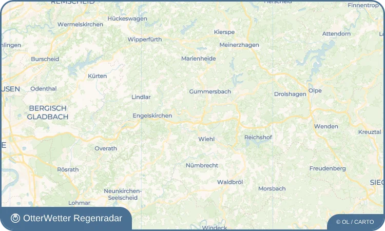 Widget-Vorschau für Dieringhausen Wetter-Widget-Vorschau mit Vorhersagedaten für Dieringhausen