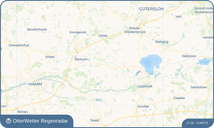 OtterWetter Regenradar-Widget Diestedde