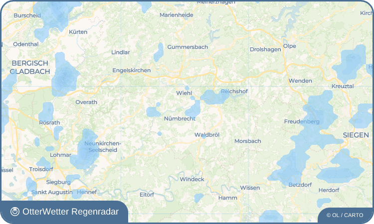 OtterWetter Regenradar-Widget Distelkamp