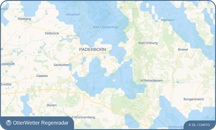 OtterWetter Regenradar-Widget Dörenhagen