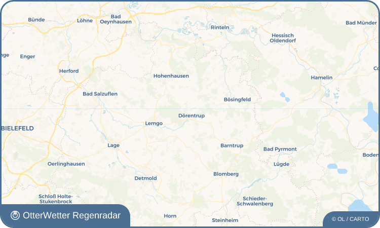 OtterWetter Regenradar-Widget Dörentrup
