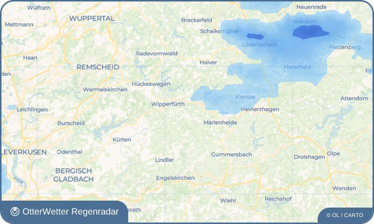 OtterWetter Regenradar-Widget Dohrgaul