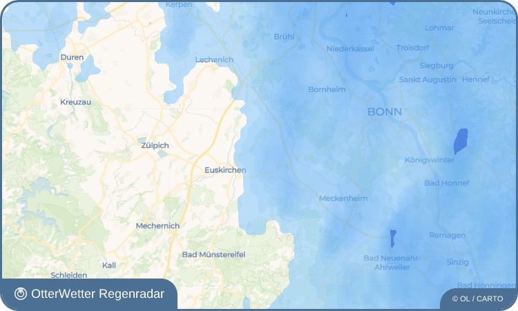 OtterWetter Regenradar-Widget Dom-Esch