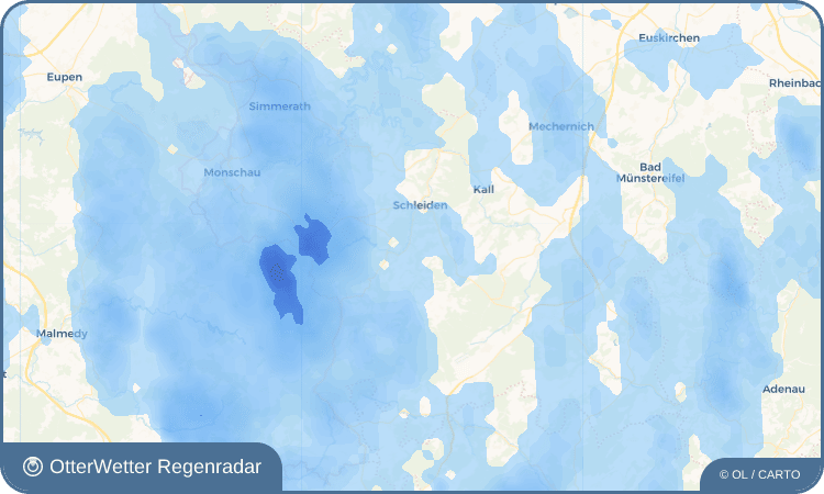 OtterWetter Regenradar-Widget Dommersbach