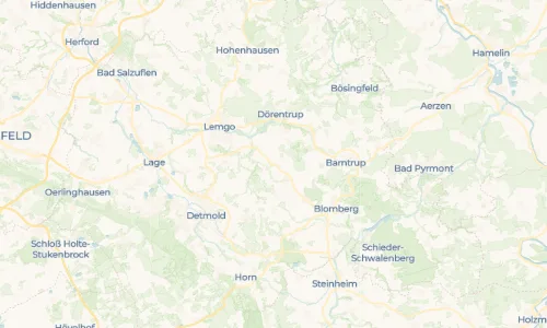Regenradar Vorschaubild - Aktuelle Niederschläge in Donop und Umgebung