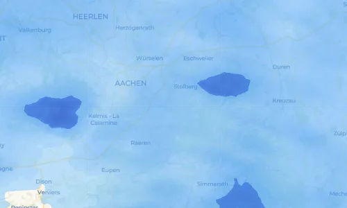 Regenradar Vorschaubild - Aktuelle Niederschläge in Dorff und Umgebung