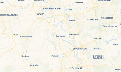 Regenradar Vorschaubild - Aktuelle Niederschläge in Dormagen und Umgebung