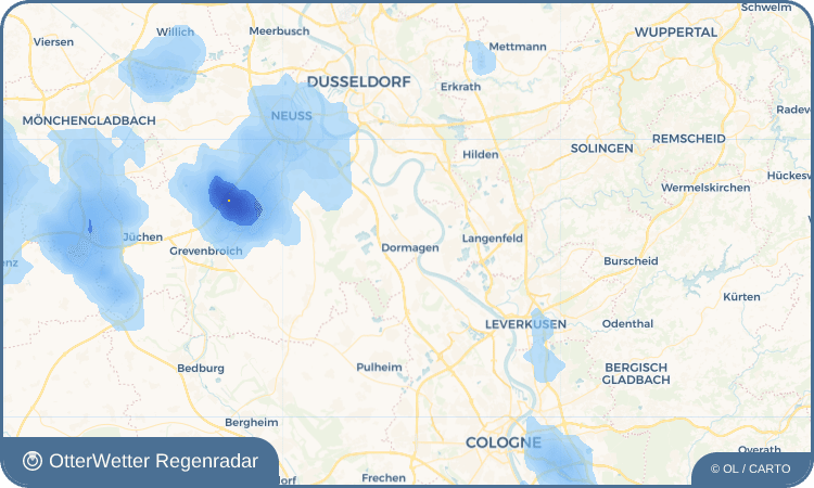 OtterWetter Regenradar-Widget Dormagen