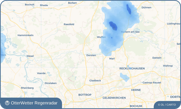 OtterWetter Regenradar-Widget Dorsten