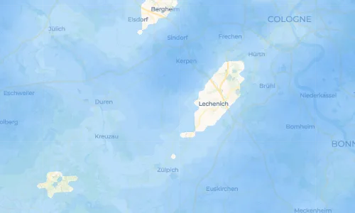 Regenradar Vorschaubild - Aktuelle Niederschläge in Dorweiler und Umgebung