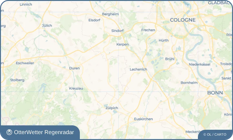 Wetter-Widget-Vorschau mit Vorhersagedaten für Dorweiler
