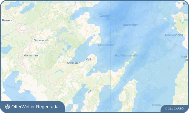 OtterWetter Regenradar-Widget Dottel