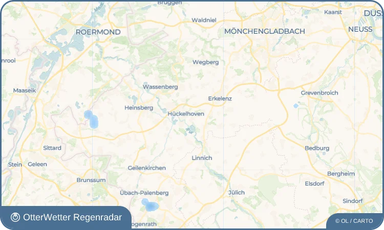 Wetter-Widget-Vorschau mit Vorhersagedaten für Doveren