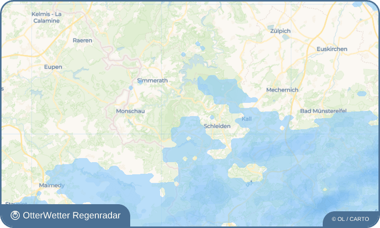 OtterWetter Regenradar-Widget Dreiborn