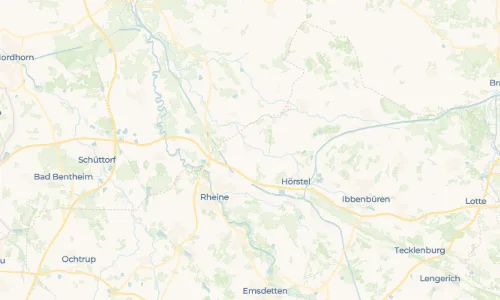Regenradar Dreierwalde: aktuelle Niederschläge in Dreierwalde und Umgebung, Stand 26. Oktober 2026 um 19:05 Uhr