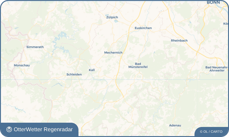 OtterWetter Regenradar-Widget Dreimühlen