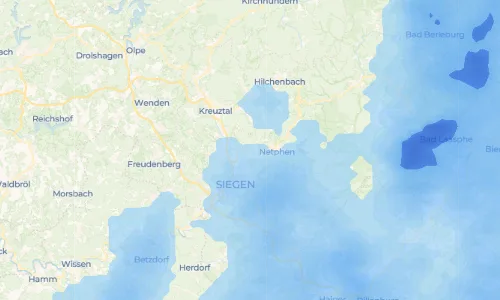 Regenradar Vorschaubild - Aktuelle Niederschläge in Dreis-Tiefenbach und Umgebung