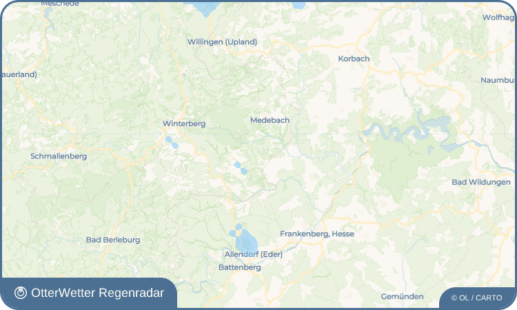 OtterWetter Regenradar-Widget Dreislar