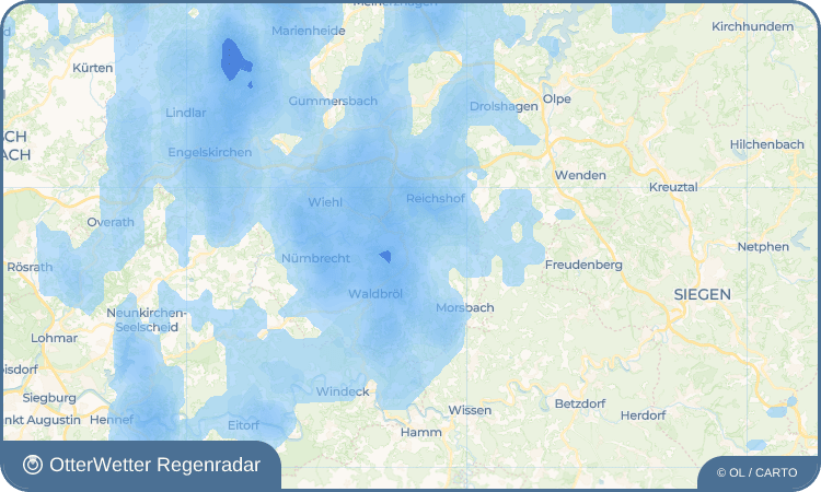 OtterWetter Regenradar-Widget Dreslingen
