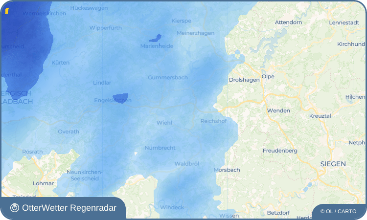 OtterWetter Regenradar-Widget Drespe