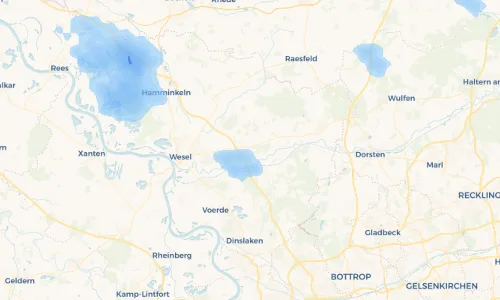 Regenradar Vorschaubild - Aktuelle Niederschläge in Drevenack und Umgebung