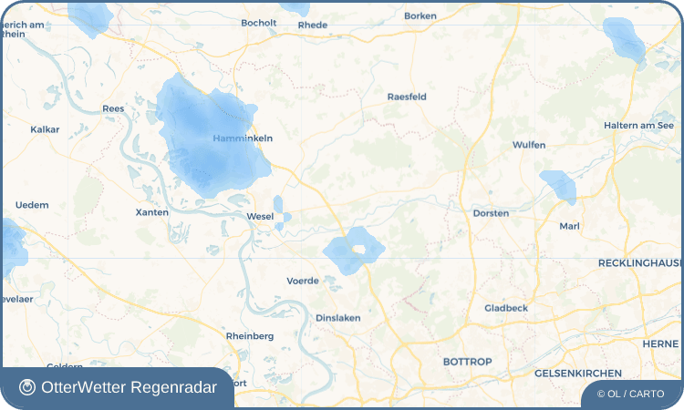 Widget-Vorschau für Drevenack Wetter-Widget-Vorschau mit Vorhersagedaten für Drevenack