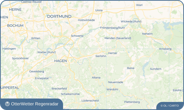 OtterWetter Regenradar-Widget Dröschede