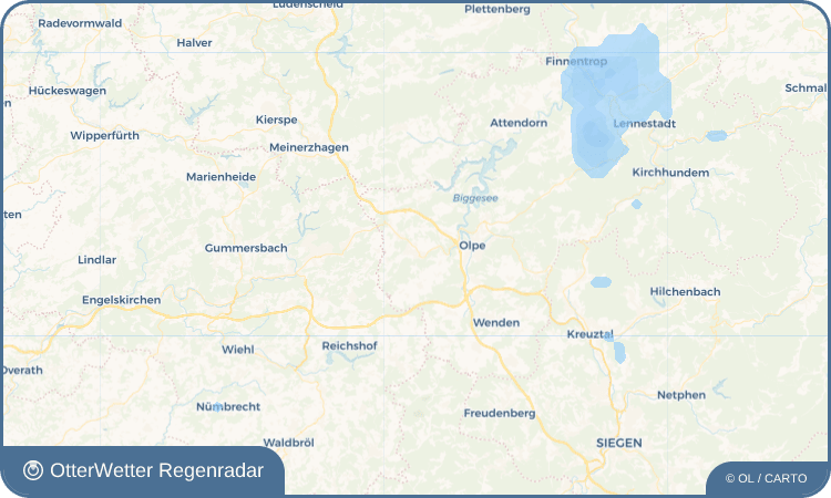 OtterWetter Regenradar-Widget Drolshagen
