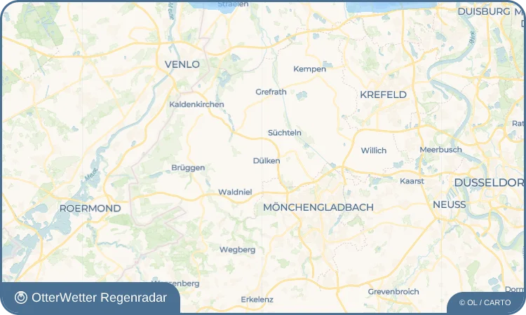 Wetter-Widget-Vorschau mit Vorhersagedaten für Dülken