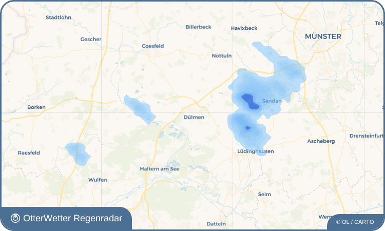 OtterWetter Regenradar-Widget Dülmen
