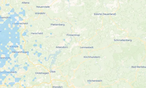 Regenradar Vorschaubild - Aktuelle Niederschläge in Dünschede und Umgebung