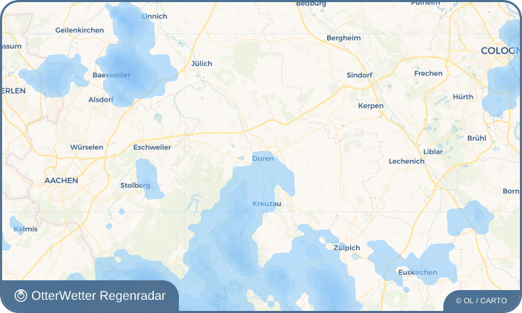 Widget-Vorschau für Düren Wetter-Widget-Vorschau mit Vorhersagedaten für Düren