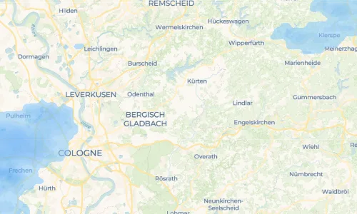 Regenradar Dürscheid: aktuelle Niederschläge in Dürscheid und Umgebung, Stand 22. Oktober 2026 um 6:25 Uhr