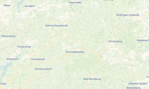 Regenradar Ebbinghof: aktuelle Niederschläge in Ebbinghof und Umgebung, Stand 26. Oktober 2026 um 18:05 Uhr