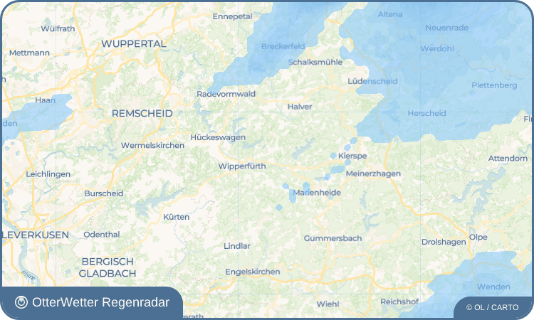 OtterWetter Regenradar-Widget Egerpohl
