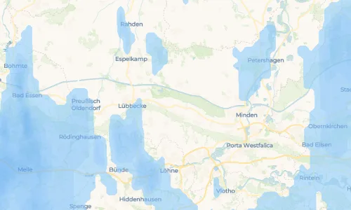 Regenradar Eickhorst: aktuelle Niederschläge in Eickhorst und Umgebung, Stand 18. Oktober 2026 um 18:25 Uhr