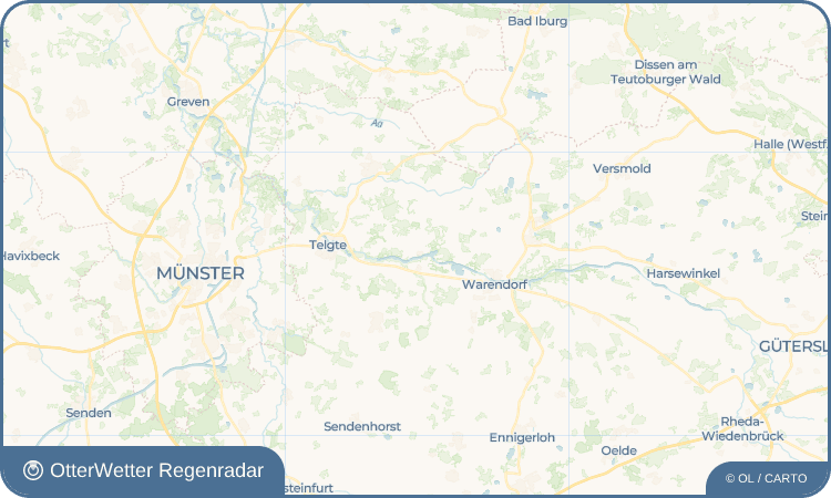 OtterWetter Regenradar-Widget Einen