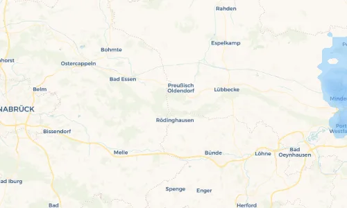 Regenradar Vorschaubild - Aktuelle Niederschläge in Eininghausen und Umgebung