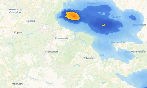 Regenradar Vorschaubild - Aktuelle Niederschläge in Einruhr und Umgebung