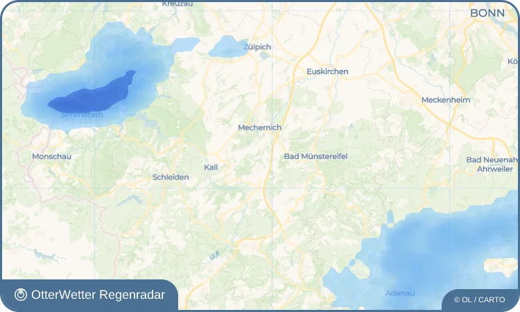 Wetter-Widget-Vorschau mit Vorhersagedaten für Eiserfey