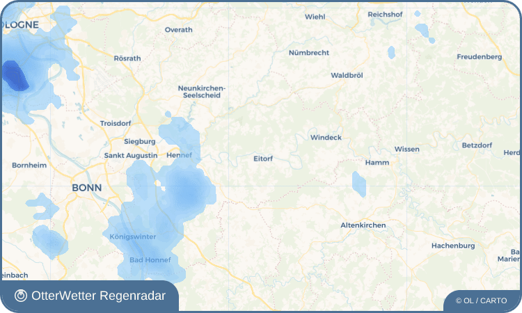 OtterWetter Regenradar-Widget Eitorf