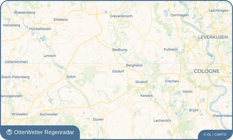 Wetter-Widget-Vorschau mit Vorhersagedaten für Elsdorf
