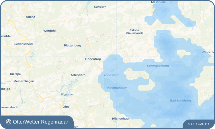 OtterWetter Regenradar-Widget Elspe