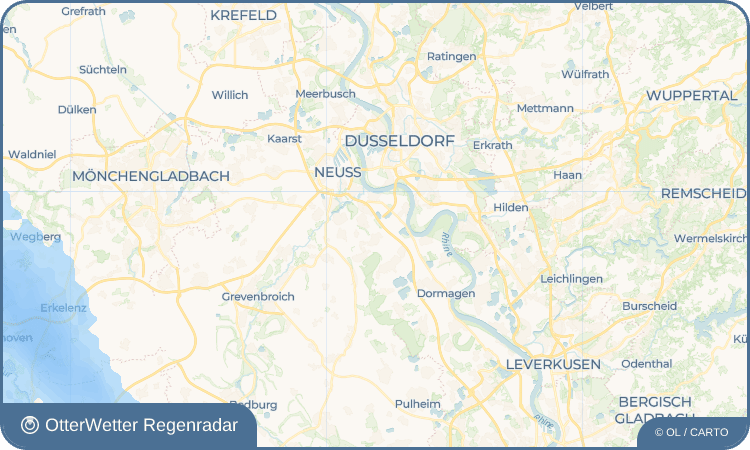 OtterWetter Regenradar-Widget Elvekum