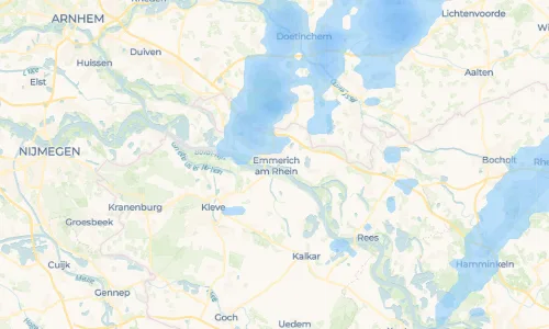 Regenradar Vorschaubild - Aktuelle Niederschläge in Emmerich am Rhein und Umgebung